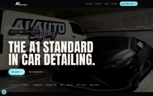 A1 Auto Styling website homepage, built by Mode Marketing