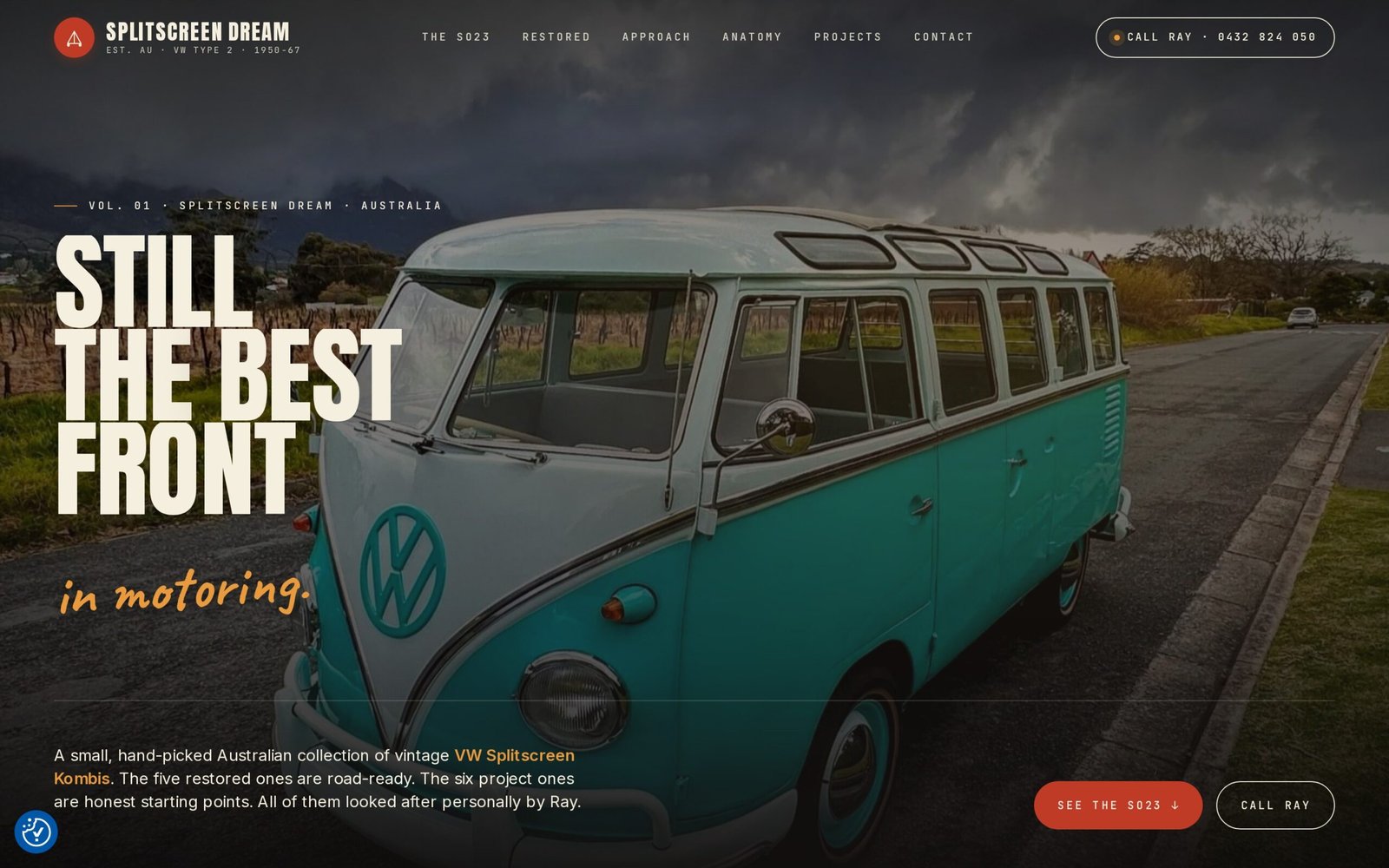 Splitscreen Dream website homepage, built by Mode Marketing